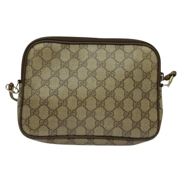 GUCCI GG Supreme Shoulder Bag PVC Beige 97 02 068 Auth BD1474 - 0