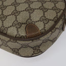 GUCCI GG Supreme Web Sherry Line Shoulder Bag PVC Beige 89 02 066 Auth BD148-16
