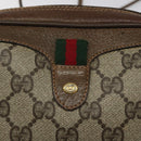GUCCI GG Supreme Web Sherry Line Shoulder Bag PVC Beige 89 02 066 Auth BD148-18