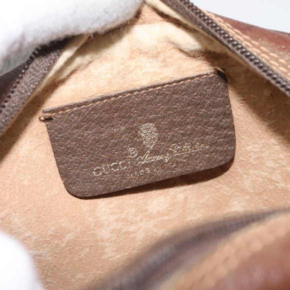 GUCCI GG Supreme Web Sherry Line Shoulder Bag PVC Beige 89 02 066 Auth BD148