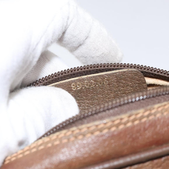 GUCCI GG Supreme Web Sherry Line Shoulder Bag PVC Beige 89 02 066 Auth BD148