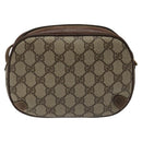 GUCCI GG Supreme Web Sherry Line Shoulder Bag PVC Beige 89 02 066 Auth BD148-2