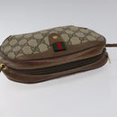 GUCCI GG Supreme Web Sherry Line Shoulder Bag PVC Beige 89 02 066 Auth BD148-6