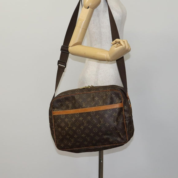 LOUIS VUITTON Monogram Reporter GM Shoulder Bag M45252 LV Auth BD1481