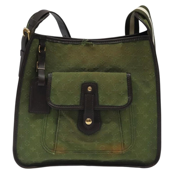 LOUIS VUITTON Monogram Mini Besace Mary Kate Bag TST Khaki M92322 LV Auth BD1487