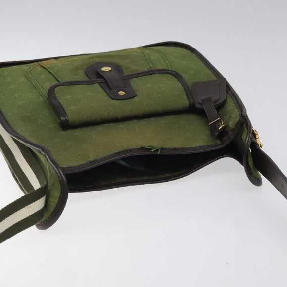 LOUIS VUITTON Monogram Mini Besace Mary Kate Bag TST Khaki M92322 LV Auth BD1487