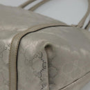 GUCCI GG implementation Tote Bag Silver 197953 Auth BD1491-15