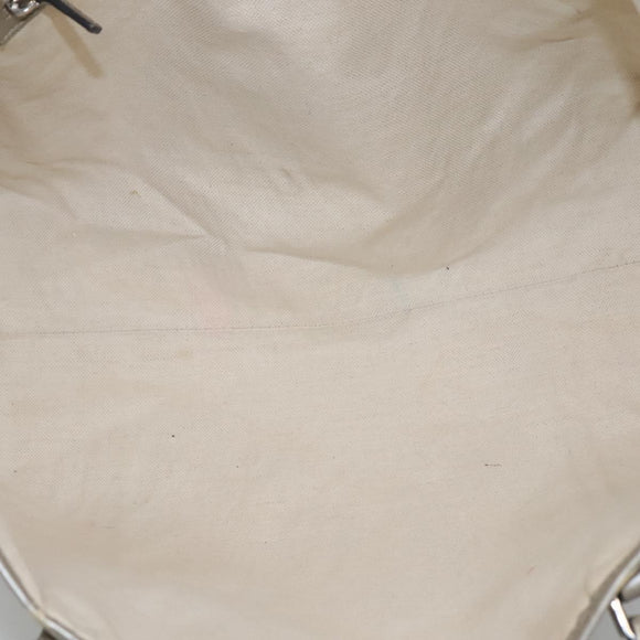 GUCCI GG implementation Tote Bag Silver 197953 Auth BD1491