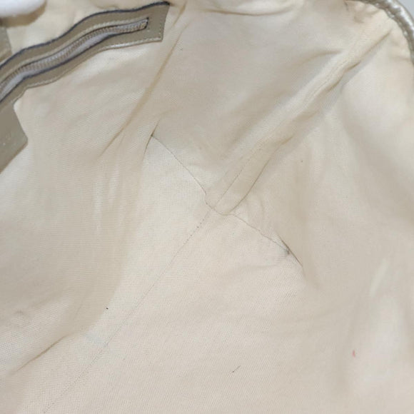 GUCCI GG implementation Tote Bag Silver 197953 Auth BD1491