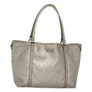 GUCCI GG implementation Tote Bag Silver 197953 Auth BD1491-1