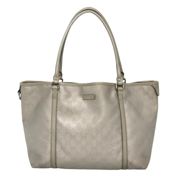 GUCCI GG implementation Tote Bag Silver 197953 Auth BD1491 - 0