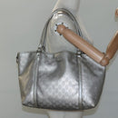GUCCI GG implementation Tote Bag Silver 197953 Auth BD1491-21