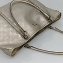 GUCCI GG implementation Tote Bag Silver 197953 Auth BD1491-6