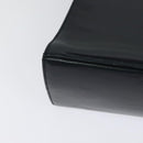 Salvatore Ferragamo Gancini Hand Bag Leather 2way Black Gold Auth BD1498-16
