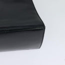 Salvatore Ferragamo Gancini Hand Bag Leather 2way Black Gold Auth BD1498-17