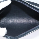 Christian Dior Trotter Canvas Shoulder Bag Navy Gold Auth BD1501-12