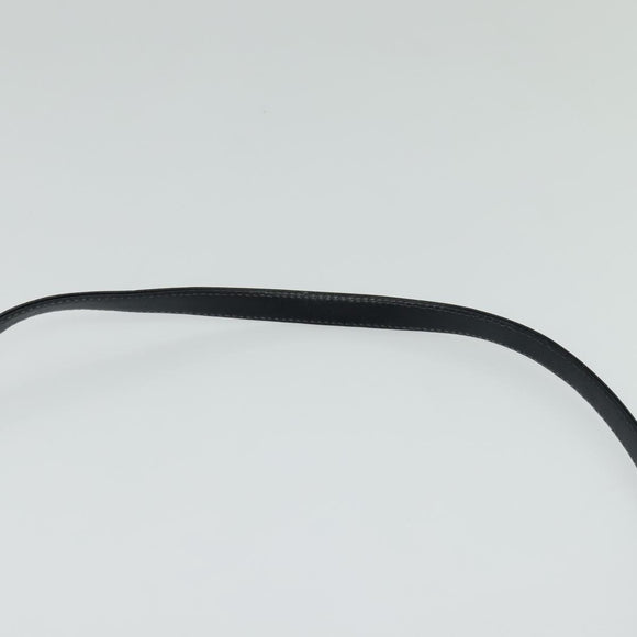 Christian Dior Trotter Canvas Shoulder Bag Navy Gold Auth BD1501