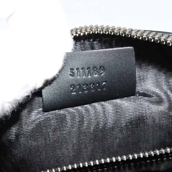 GUCCI SEGA Collaboration Shoulder Bag Leather Black 511189 Auth BD1503AV