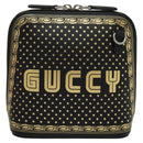 GUCCI SEGA Collaboration Shoulder Bag Leather Black 511189 Auth BD1503AV-13