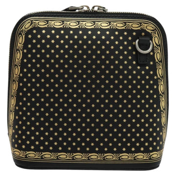 GUCCI SEGA Collaboration Shoulder Bag Leather Black 511189 Auth BD1503AV - 0