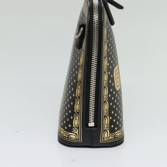 GUCCI SEGA Collaboration Shoulder Bag Leather Black 511189 Auth BD1503AV