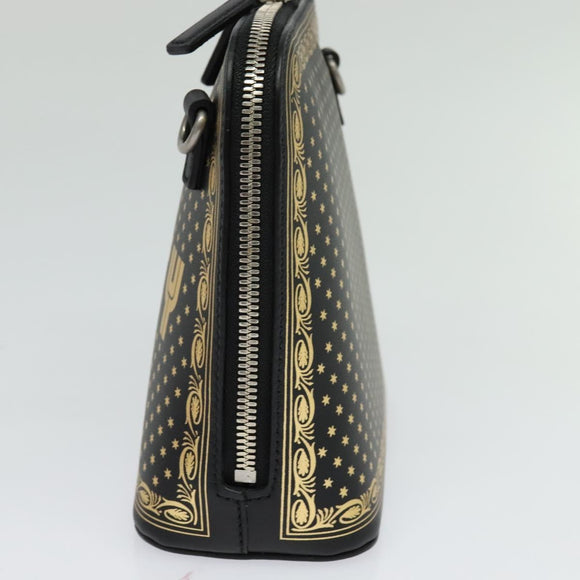 GUCCI SEGA Collaboration Shoulder Bag Leather Black 511189 Auth BD1503AV