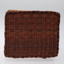 GIVENCHY Hand Bag Raffia Brown Auth BD1504-5