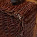 GIVENCHY Hand Bag Raffia Brown Auth BD1504-15