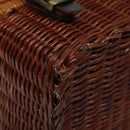 GIVENCHY Hand Bag Raffia Brown Auth BD1504-16