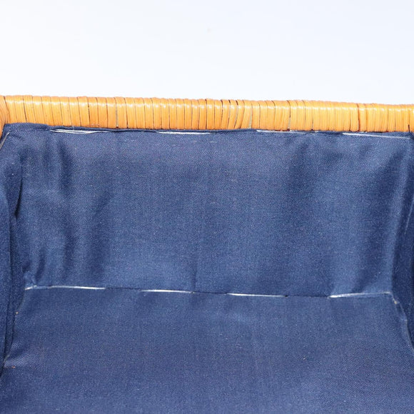 GIVENCHY Hand Bag Raffia Brown Auth BD1504