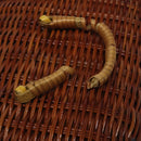 GIVENCHY Hand Bag Raffia Brown Auth BD1504-9