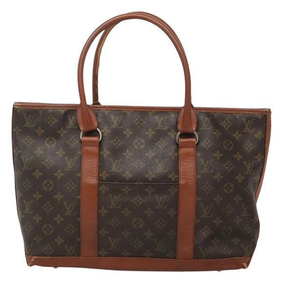 LOUIS VUITTON Monogram Sac Weekend PM Hand Bag M42425 LV Auth BD1508