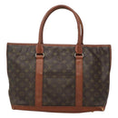 LOUIS VUITTON Monogram Sac Weekend PM Hand Bag M42425 LV Auth BD1508-2
