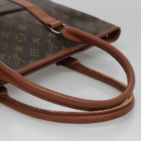 LOUIS VUITTON Monogram Sac Weekend PM Hand Bag M42425 LV Auth BD1508