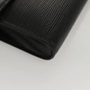 LOUIS VUITTON Epi Pochette Arche Shoulder Bag Black Noir M52572 LV Auth BD1510-14