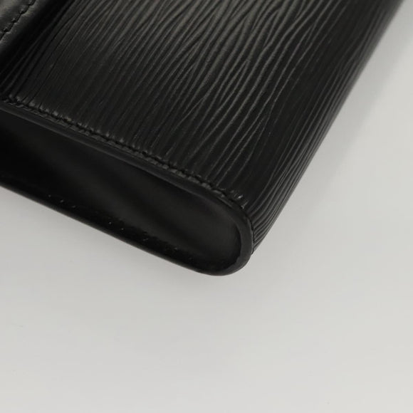 LOUIS VUITTON Epi Pochette Arche Shoulder Bag Black Noir M52572 LV Auth BD1510