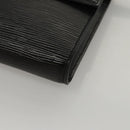 LOUIS VUITTON Epi Pochette Arche Schoudertas Zwart Noir M52572 LV Auth BD1510-15
