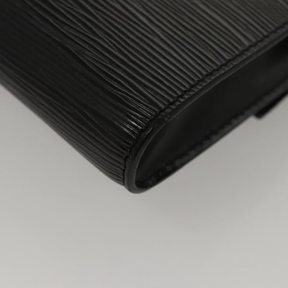 LOUIS VUITTON Epi Pochette Arche Shoulder Bag Black Noir M52572 LV Auth BD1510