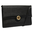 LOUIS VUITTON Epi Pochette Arche Shoulder Bag Black Noir M52572 LV Auth BD1510-1