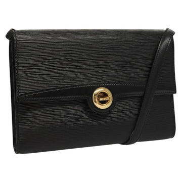 LOUIS VUITTON Epi Pochette Arche Shoulder Bag Black Noir M52572 LV Auth BD1510
