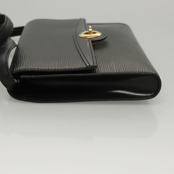 LOUIS VUITTON Epi Pochette Arche Shoulder Bag Black Noir M52572 LV Auth BD1510