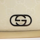 GUCCI GG Canvas Shoulder Bag Beige Silver 001 3823 Auth BD1514-17