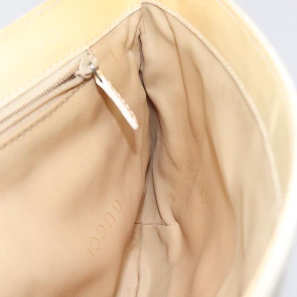 GUCCI GG Canvas Shoulder Bag Beige Silver 001 3823 Auth BD1514