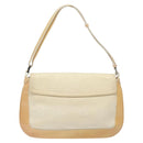 GUCCI GG Canvas Shoulder Bag Beige Silver 001 3823 Auth BD1514-2