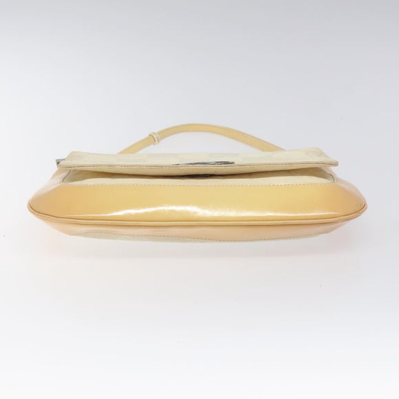 GUCCI GG Canvas Shoulder Bag Beige Silver 001 3823 Auth BD1514