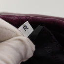 PRADA Shoulder Bag Leather Purple Gold Auth BD1517-11