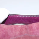 PRADA Shoulder Bag Leather Purple Gold Auth BD1517-14