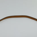 CELINE Macadam Canvas Shoulder Bag PVC Leather White Gold Auth BD1518-8