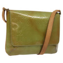 LOUIS VUITTON Monogram Vernis Thompson Street Bag Baby Blue M91009 Auth BD1521-1