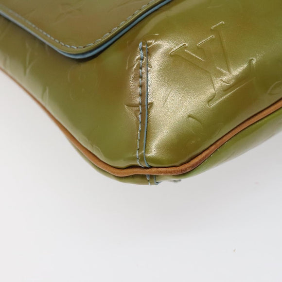 LOUIS VUITTON Monogram Vernis Thompson Street Bag Baby Blue M91009 Auth BD1521